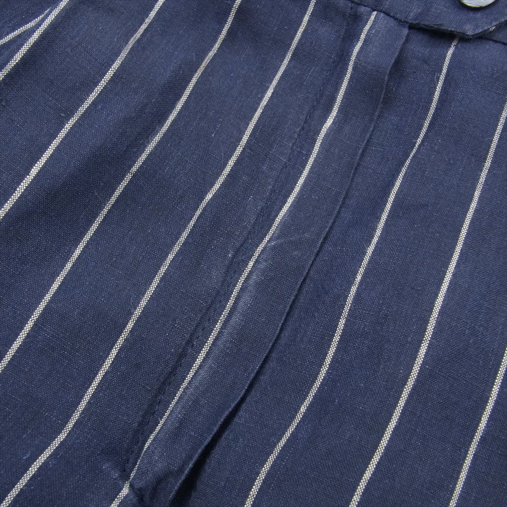 MAX MARA マックスマーラ puerto limon 半袖シャツ パンツ ストライプ セットアップ パジャマ スーツ ネイビー系 JP/IT:38【中古】