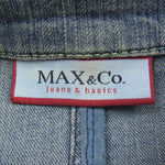 MAX MARA マックスマーラ MAX&Co. ジャケット スカート セットアップ デニム インディゴブルー系 38/40【中古】