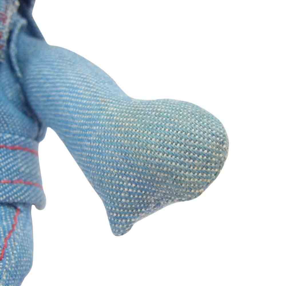 Levi's リーバイス vintage 70s Denim Rag Doll ニッカーボッカー社 ヴィンテージ デニム ラグ ドール BIG E ぬいぐるみ Sサイズ相当 ライトブルー系【中古】