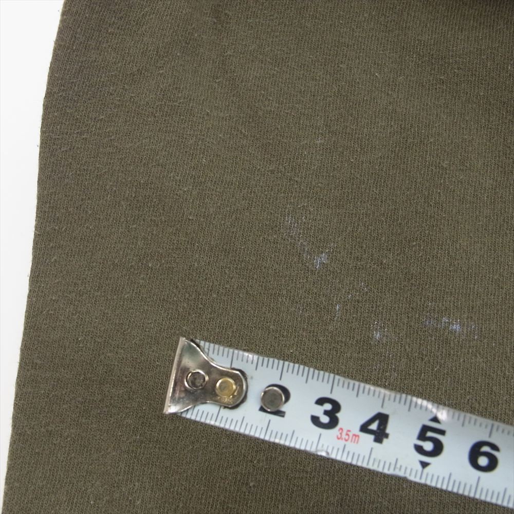 STUSSY ステューシー vintage 80s USA製 黒タグ ボウリングピン プリント Tシャツ カーキ系 XXL【中古】