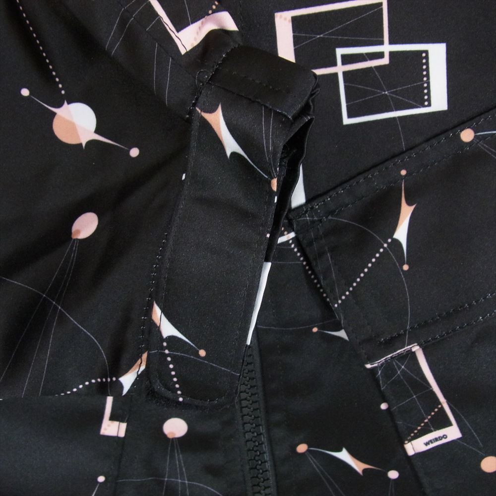 WEIRDO ウィアード WRD-20-SS-05 ATOMIC HOODIE アトミック 総柄 プリント フード ナイロン ジャケット ブラック系 S【中古】