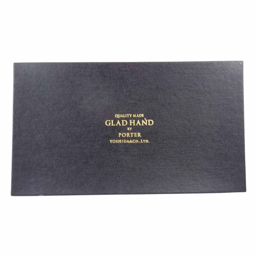 GLADHAND & Co. グラッドハンド × PORTER ポーター BELONGINGS ZIP WALLET ラウンド ファスナー ホースハイド ウオレット ブラック系【中古】
