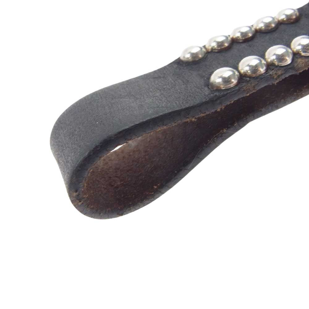 WOLF'S HEAD ウルフズヘッド ピラミッド スタッズ キーリング キーホルダー ブラック系【中古】