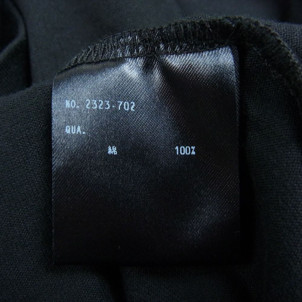 LAD MUSICIAN ラッドミュージシャン 2323-702 U-NECK BIG T-SHIRT 天竺 Uネック ビッグ Tシャツ カットソー ブラック系 46【中古】