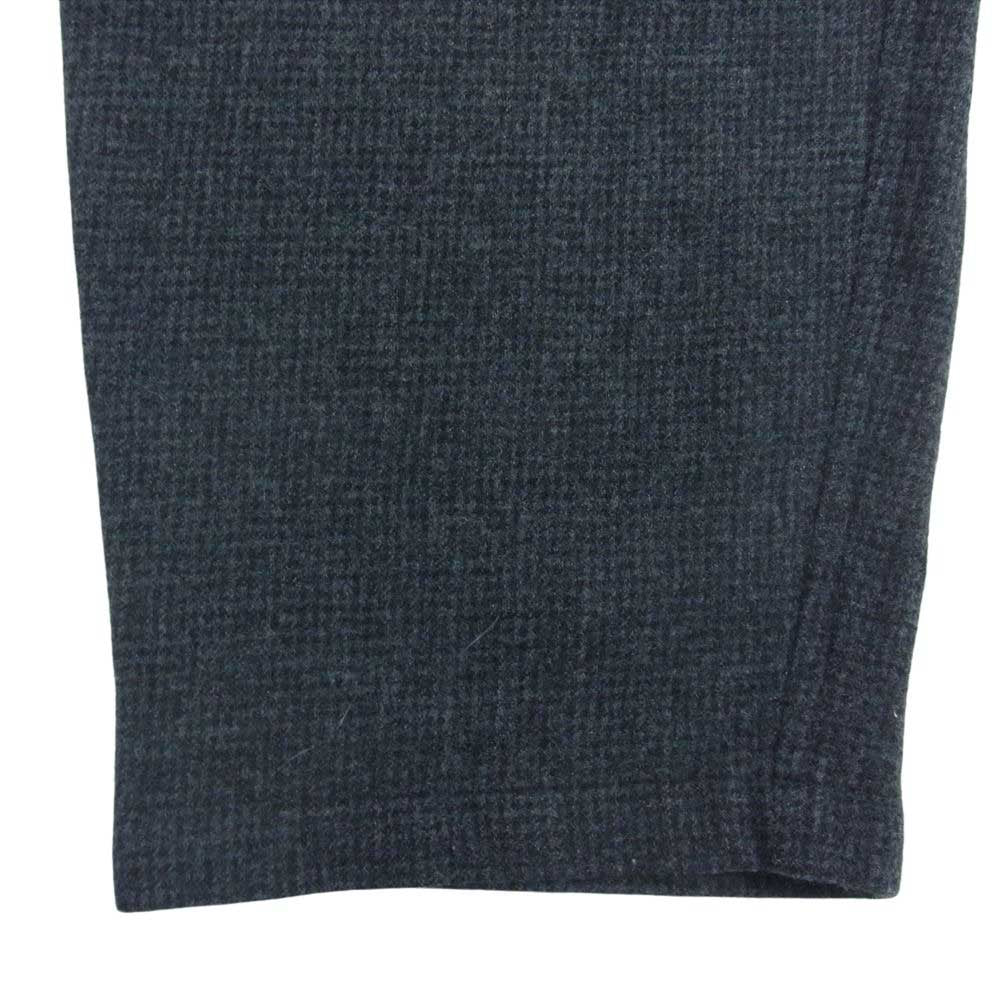 COMOLI コモリ 20AW S03-03010 強縮 ウール テーパードパンツ イージーパンツ チェック グレー系 2【中古】