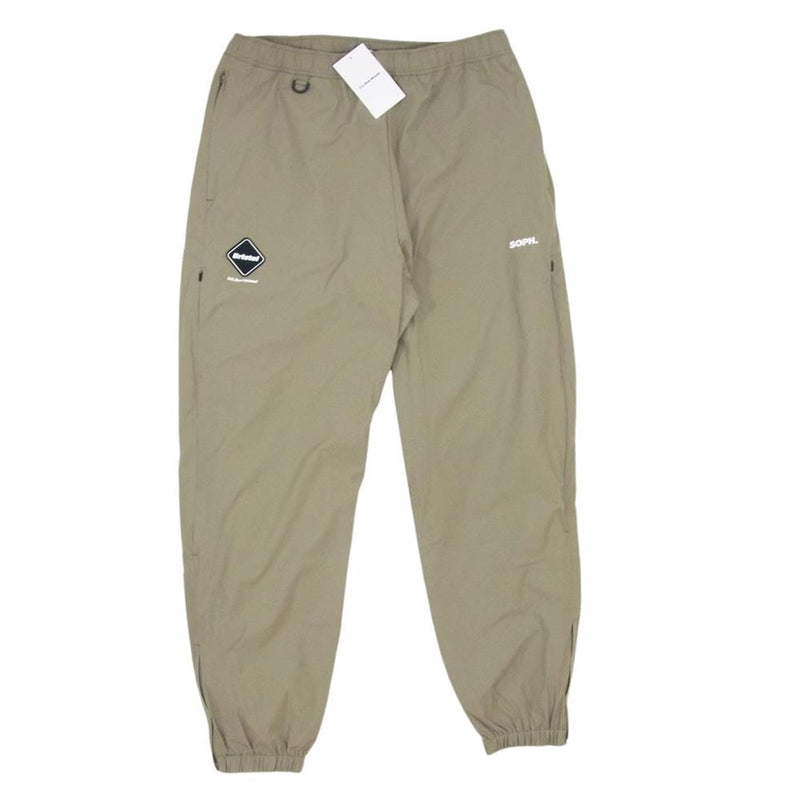 F.C.R.B. エフシーアールビー FCRB-240057 VENTILATION LOGO TRAINING EASY PANTS ベンチレーション トレーニング パンツ カーキ系 L【極上美品】【中古】