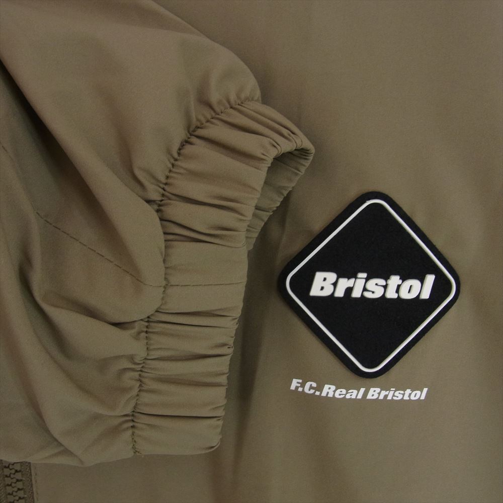 F.C.R.B. エフシーアールビー 24SS FCRB-240055 VENTILATION LOGO TRAINING JACKET ベンチレーション トレーニング ジャケット ベージュ系 L【極上美品】【中古】