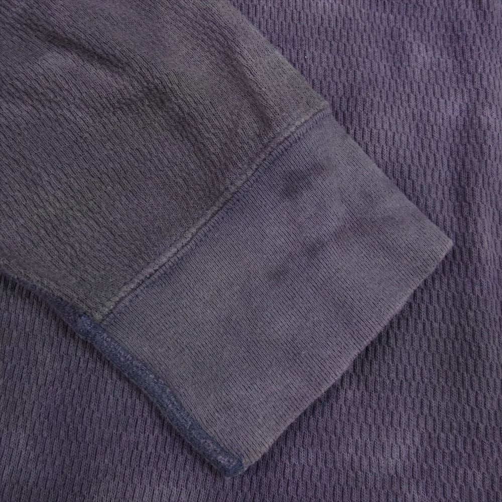 Needles ニードルス J0540 L/S Crew Neck Tee Cotton Thermal クルーネック コットン サーマル カットソー パープル系 M【中古】