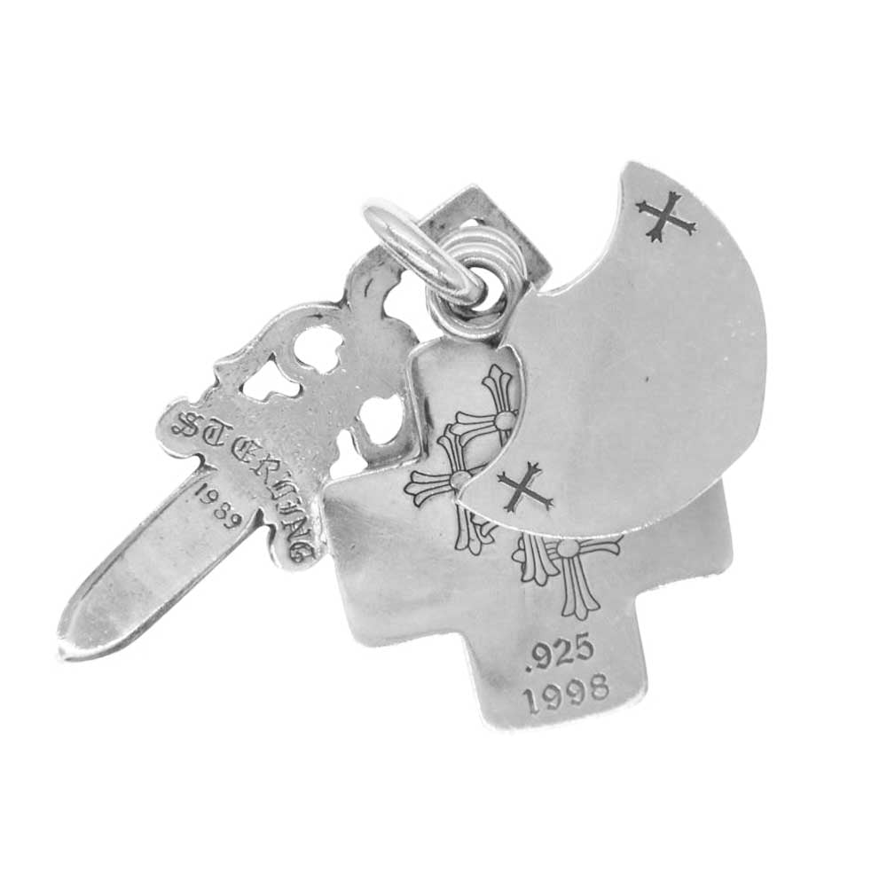 CHROME HEARTS クロムハーツ(原本無) 3TRINKETS 3トリンケッツ ネックレストップ ペンダント トップ シルバー系【中古】