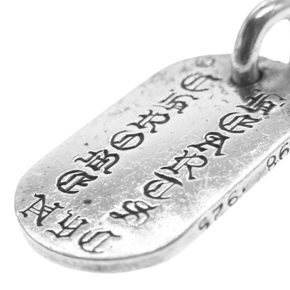 CHROME HEARTS クロムハーツ(原本無) DOGTAG NYC ニューヨーク限定 ドッグタグ ペンダントトップ シルバー系【中古】