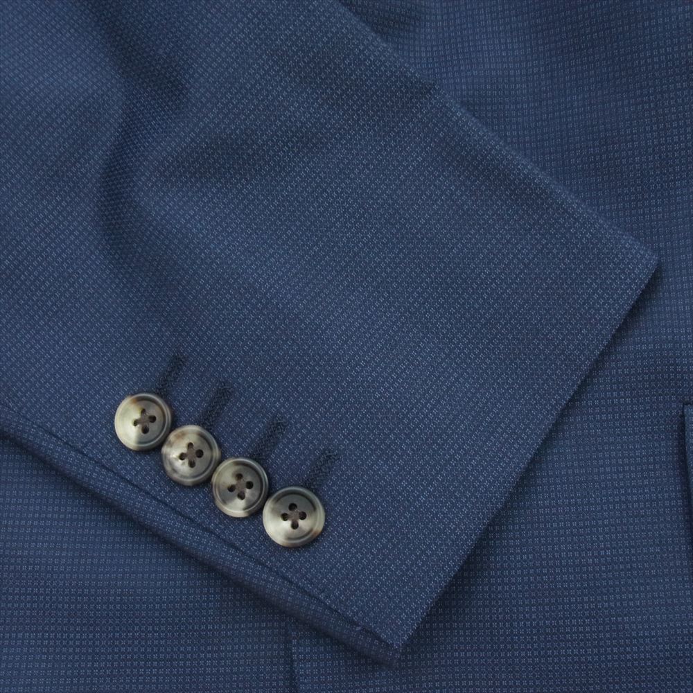 Paul Smith ポール・スミス PC-ST-45365 COLLECTION DORMEUIL EXEL ウール バーズアイ 2B セットアップ スーツ ネイビー系 M【中古】