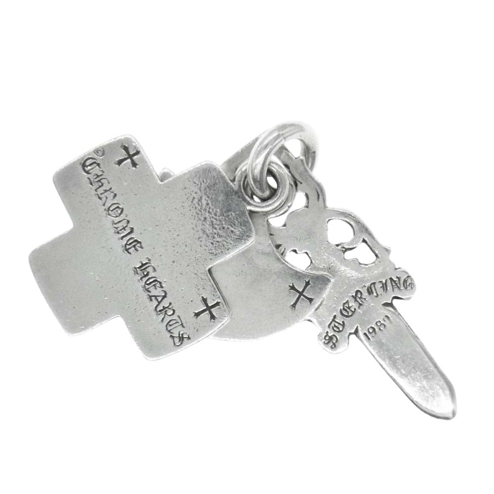 CHROME HEARTS クロムハーツ(原本無) 3TRINKETS オールド スリートリンケッツ ペンダントトップ シルバー系【中古】