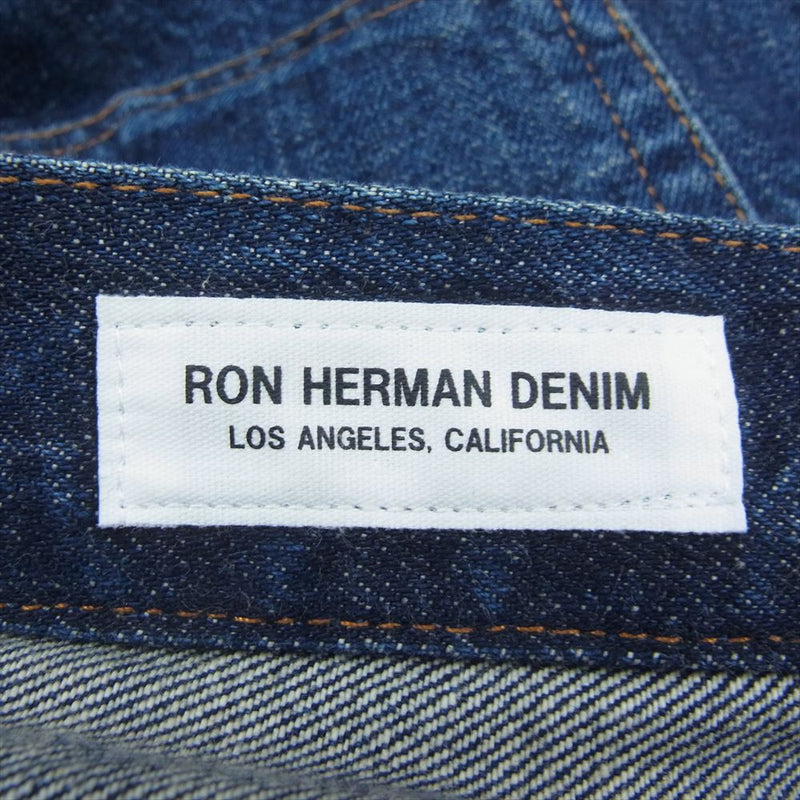 Ron Herman ロンハーマン 3820600003 Used Wide Denim Pants ユーズド ワイド デニム パンツ ボタンフライ インディゴブルー系 36【中古】