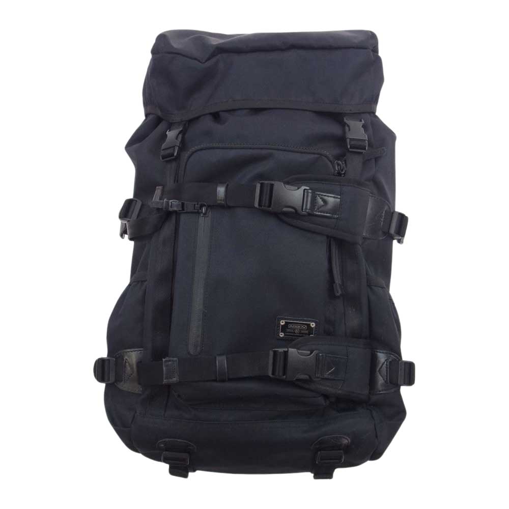 Black Backpack Cordura Dobby 305d Back Pack アッソブ CORDURA DOBBY 