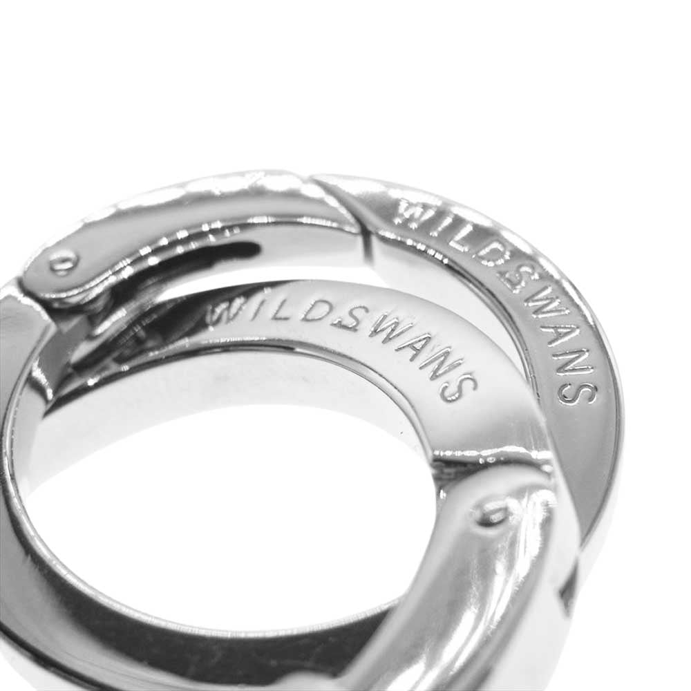 WILDSWANS ワイルドスワンズ round key ring Sサイズ Mサイズ セット ラウンド カラビナ キー リング シルバー系【中古】