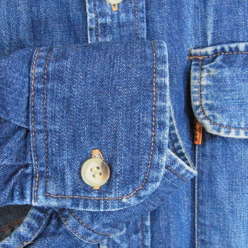 Levi's リーバイス 60613-51 ORANGE TAB 長袖 デニムシャツ インディゴブルー系 M【中古】