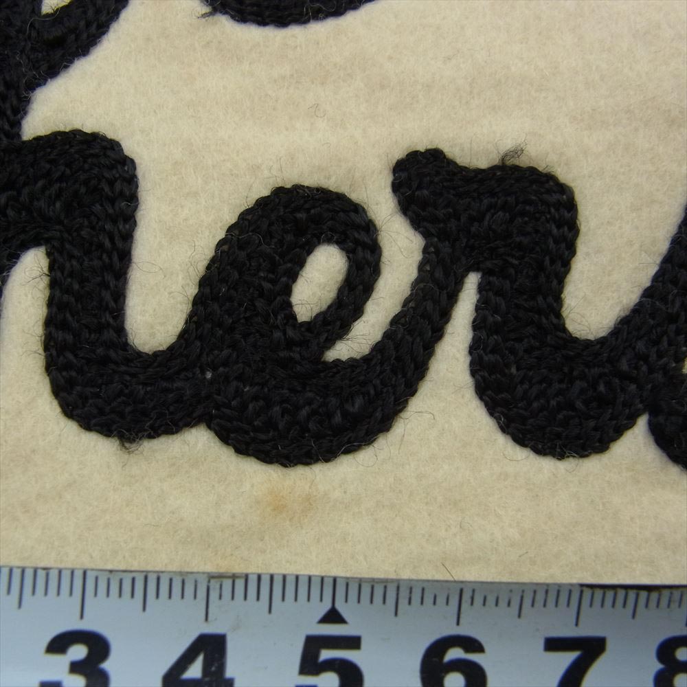 LANGLITZ LEATHERS ラングリッツレザーズ バック刺繍 スタジャン スタンドカラー 猫目ボタン ウール ジャケット ブラック系【中古】