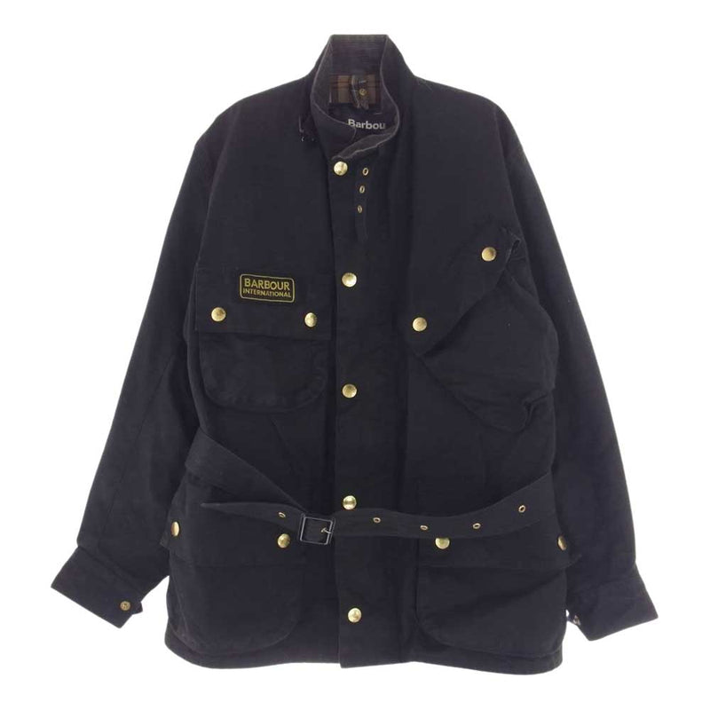 Barbour バブアー INTERNATIONAL インターナショナル オイルド ジャケット ブラック系 38【中古】