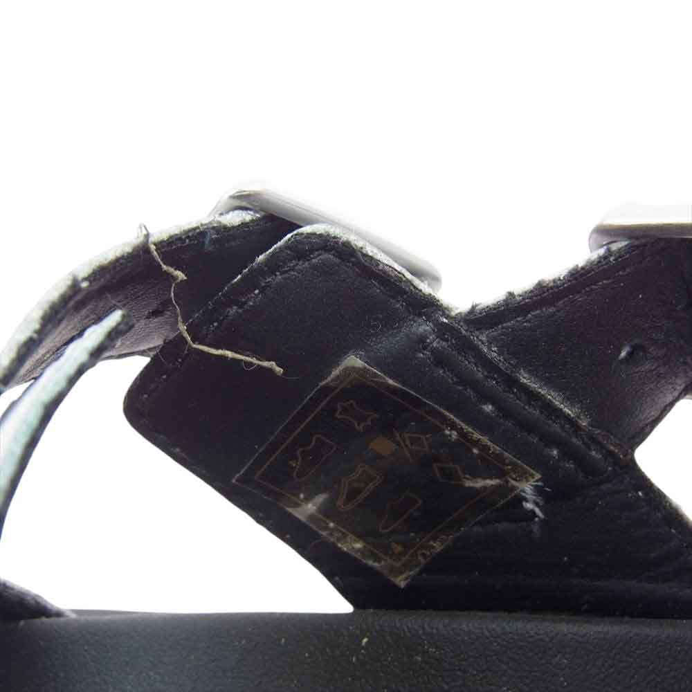 Dr.Martens ドクターマーチン VOSS シャークソール ストラップ レザー サンダル グレー系 UK4【中古】
