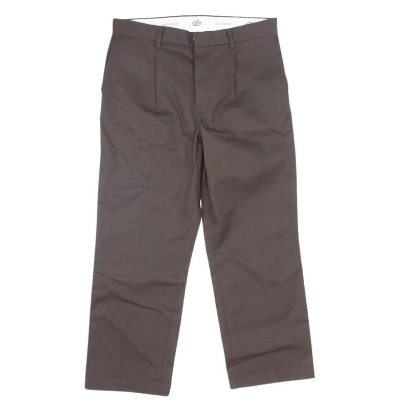 WACKO MARIA ワコマリア DICKIES-WM-PT11 DICKIES ディッキーズ PLEATED TROUSERS  プリーツトラウザーズ ワークパンツ ブラウン系 XL【中古】