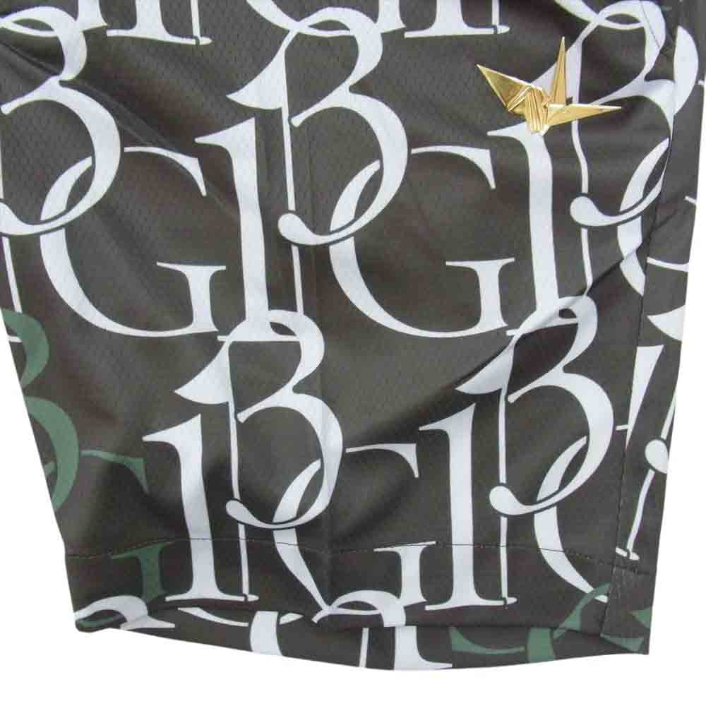 1piu1uguale3 ウノピュウノウグァーレトレ GRP105 POE398 GOLF ゴルフ SHORTS 113G FULL MIX LOGO フルミックスロゴ ショーツ ハーフパンツ カーキ系 IV【中古】