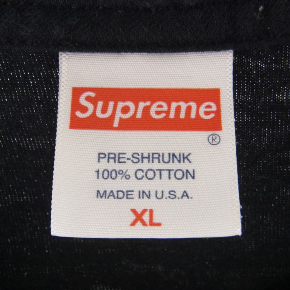 Supreme シュプリーム 22SS Handstyle Tee ハンドスタイル ロゴ プリント 半袖 Tシャツ ブラック系 XL【中古】