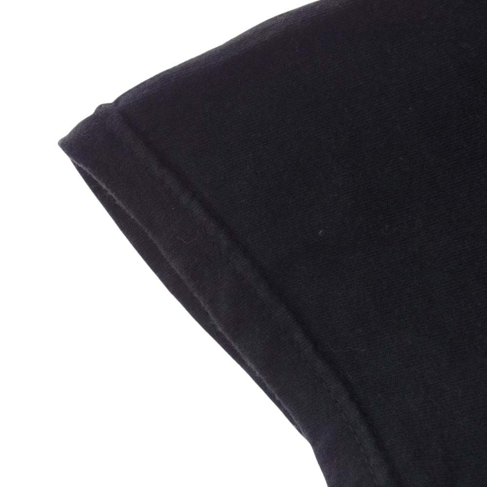 Supreme シュプリーム 21AW Intarsia Sleeve L S Top 袖ロゴ プリント クルーネック 長袖 ロングスリーブ ロンT Tシャツ カットソー ブラック系 L【中古】