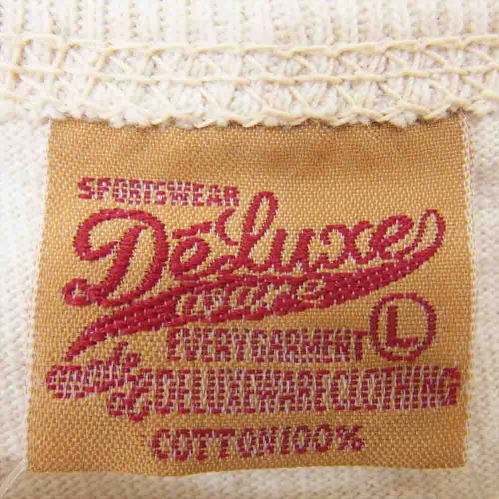 DELUXE デラックス UNITED STATES MAIL STEA MERS バックプリント 半袖 Tシャツ オフホワイト系 L【中古】