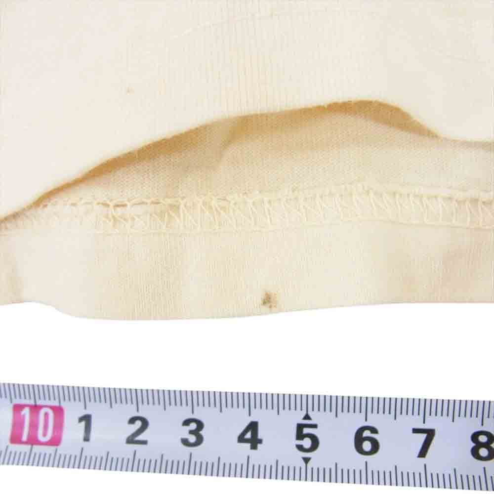Buzz Rickson's バズリクソンズ FINEST MILITARY CAP ロゴ 半袖 Tシャツ オフホワイト系 M【中古】