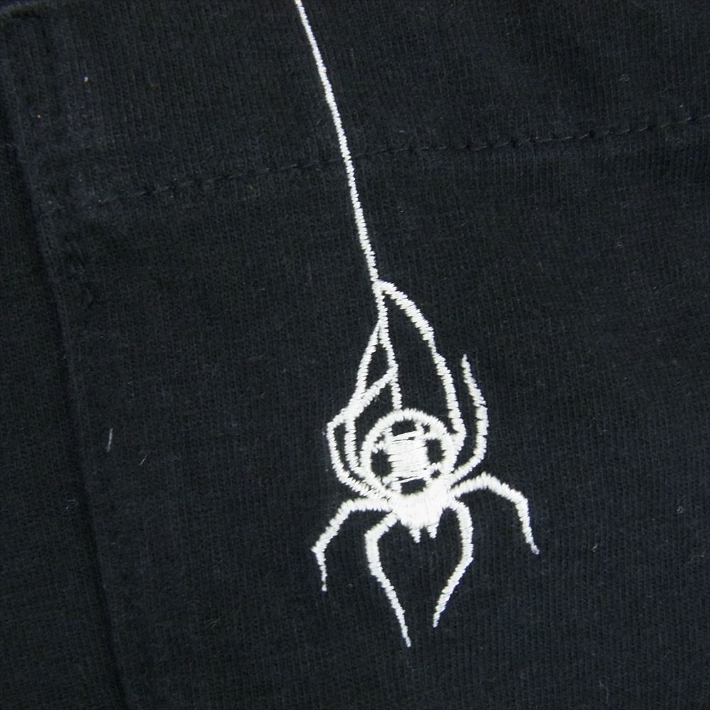 Sacai サカイ 19SS 19-01962M dr.woo ドクターウー 蜘蛛 刺繍 半袖 クルーネック tシャツ ブラック系 3【中古】