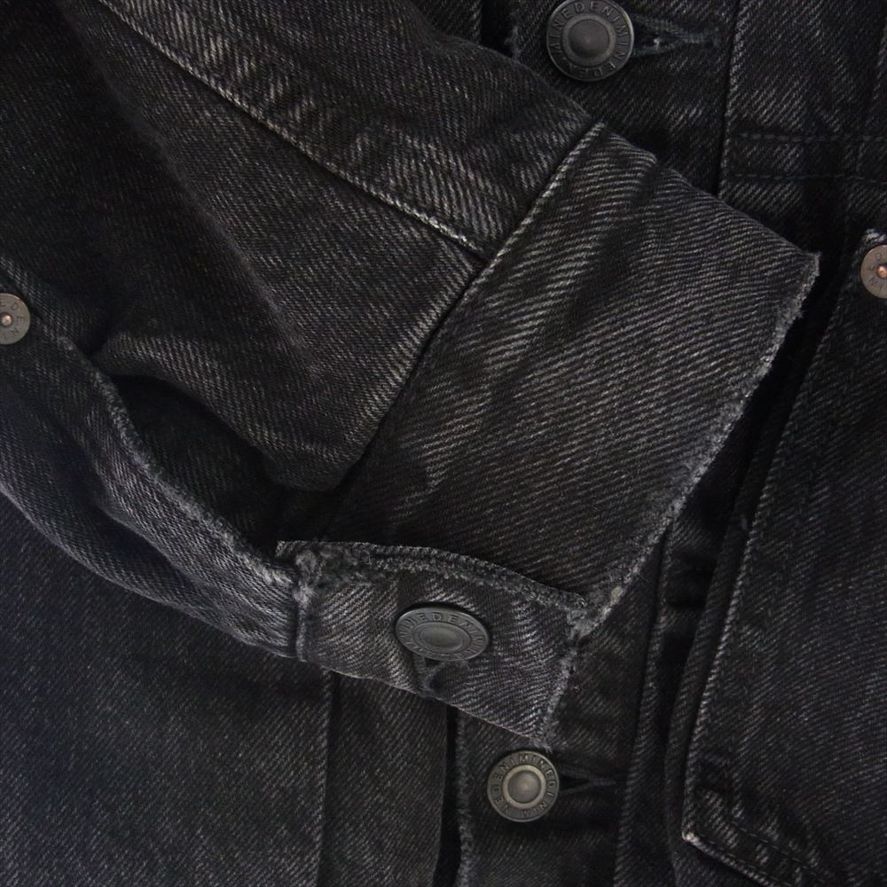 MINEDENIM マインデニム nonnative Trucker JKT TYPE-2 ナノユニバース トラッカー デニム ジャケット ブラック系 1【極上美品】【中古】