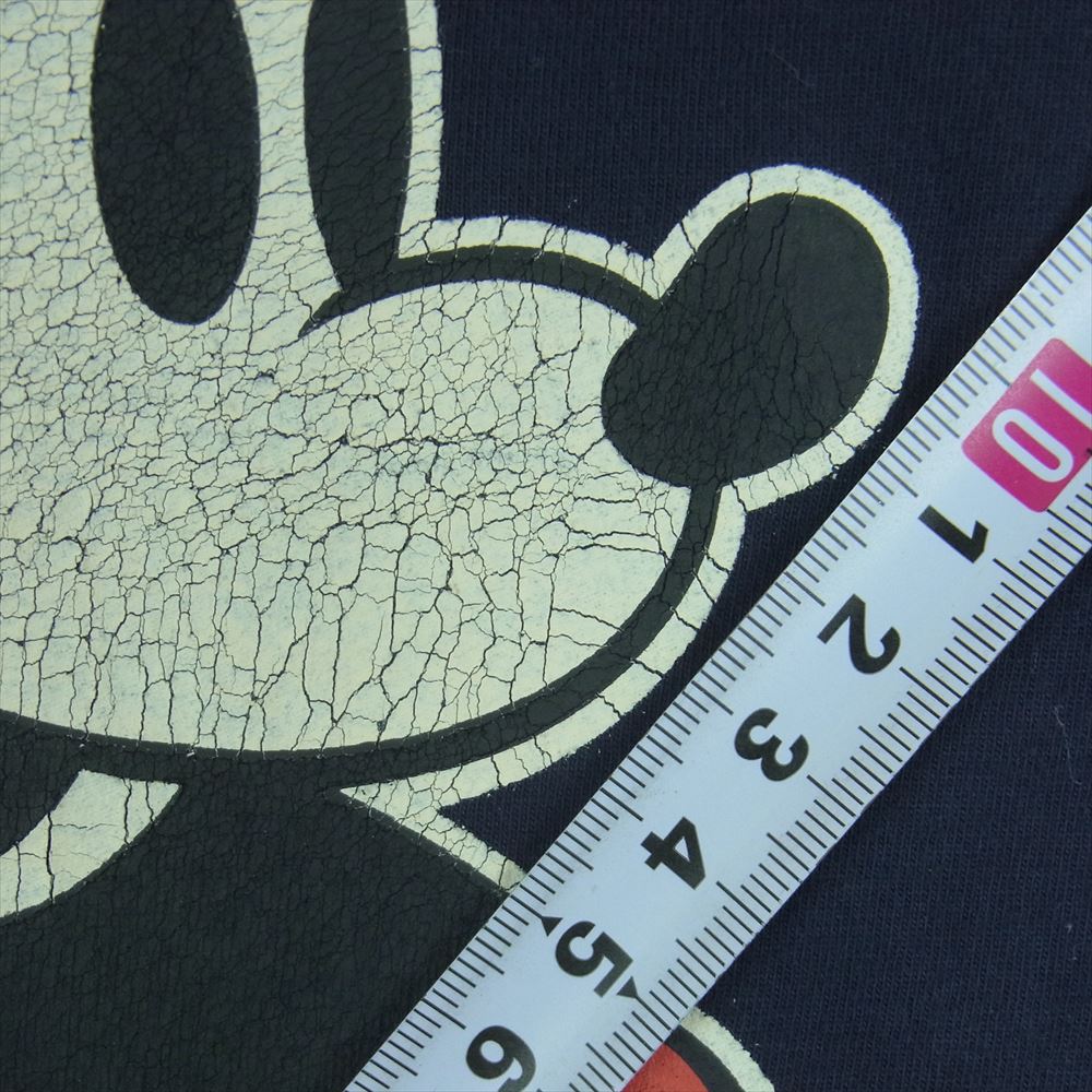 Ron Herman ロンハーマン 3020900218 DISNEY ディズニー 10周年記念 20SS MICKEY T-Shirt ミッキー プリント クルーネック 半袖 Tシャツ ダークネイビー系 S【中古】