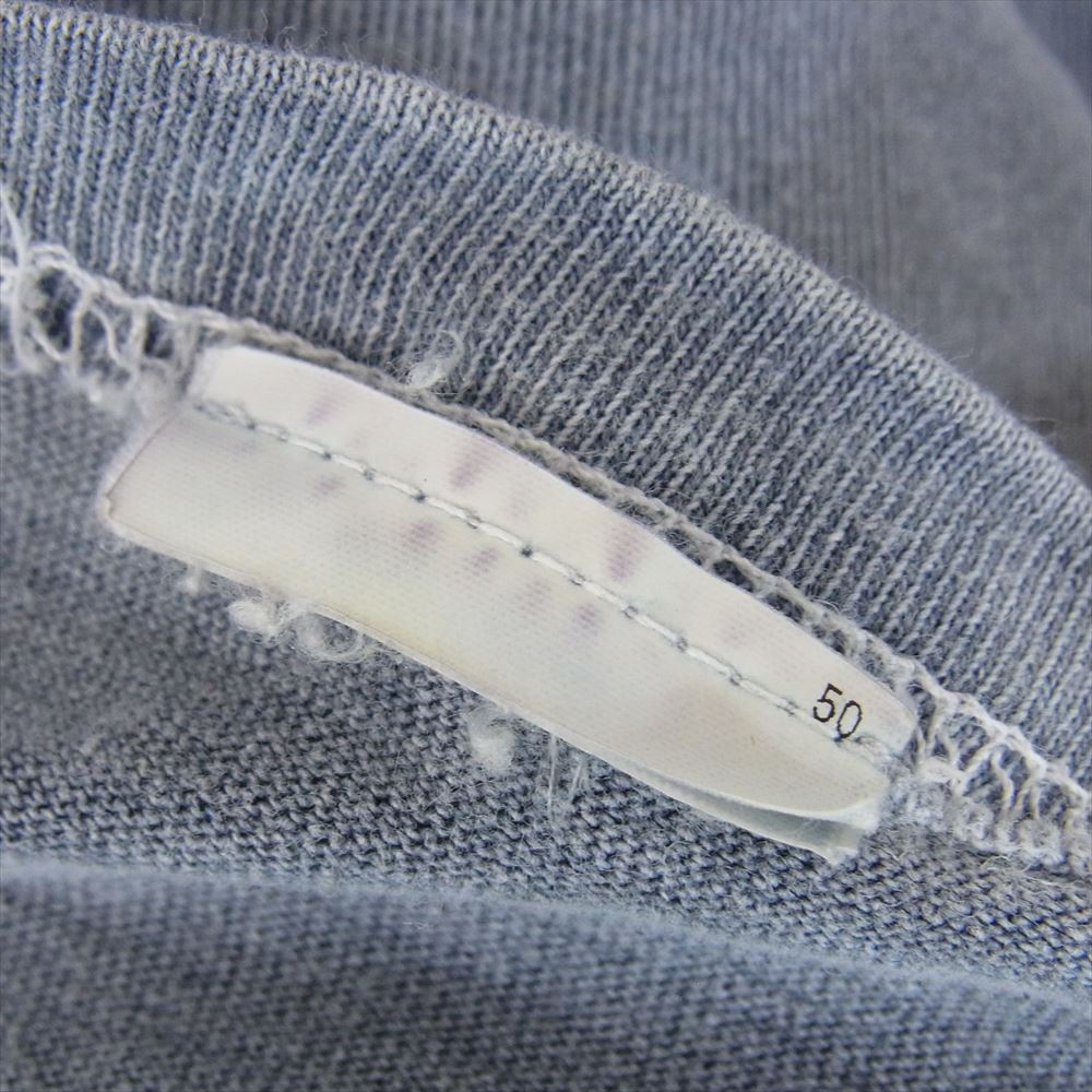 Nigel Cabourn ナイジェルケーボン 55-U-8110 ガーメントダイ ポケット 半袖 Tシャツ カットソー ブルー系 48【中古】