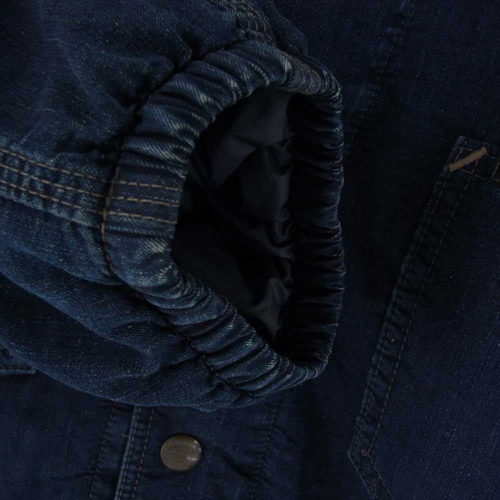 RRL ダブルアールエル 中綿 ノーカラー デニム エンジニア ジャケット S/P【中古】