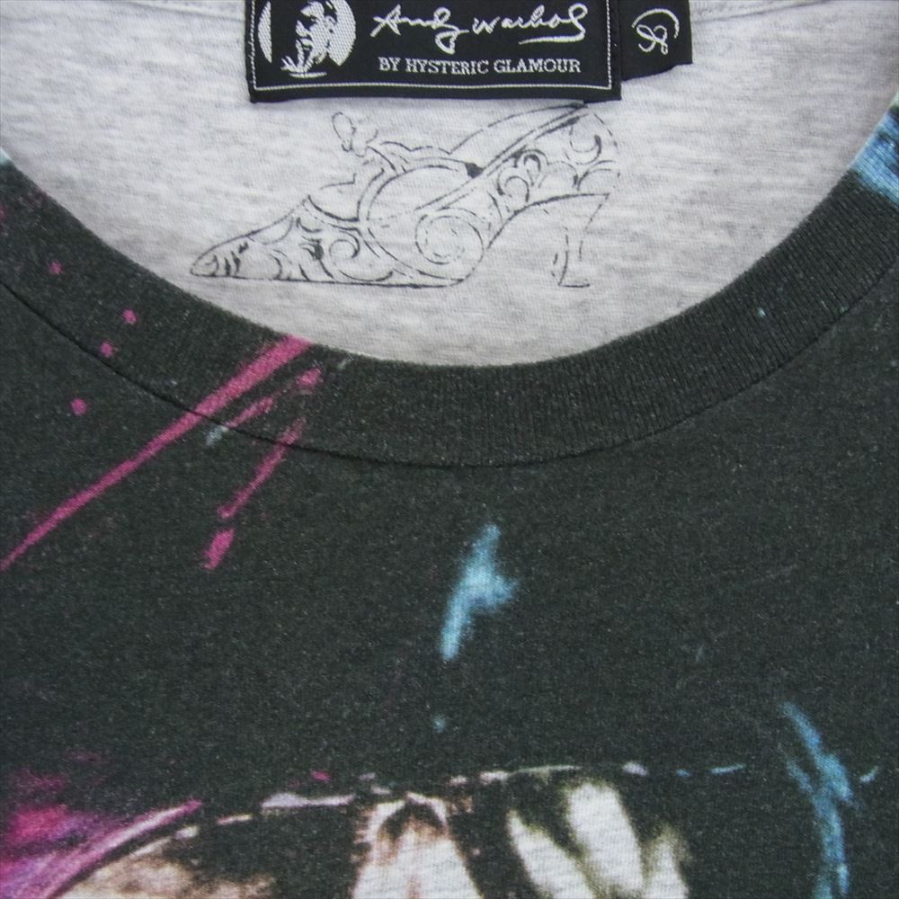 HYSTERIC GLAMOUR ヒステリックグラマー 0443CT03 Andy Warhol アンディウォーホール クルーネック 半袖 Tシャツ カットソー グレー系 L【中古】