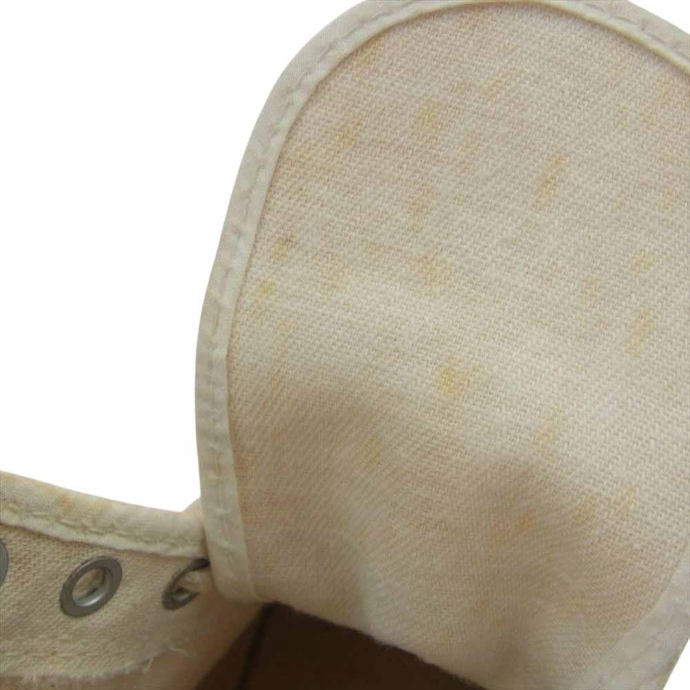 CONVERSE コンバース vintage 1950s Chuck Taylor チャックテイラー ヒールラベル ハイカット スニーカー ホワイト系 インソール実寸サイズ:約25.5cm【中古】