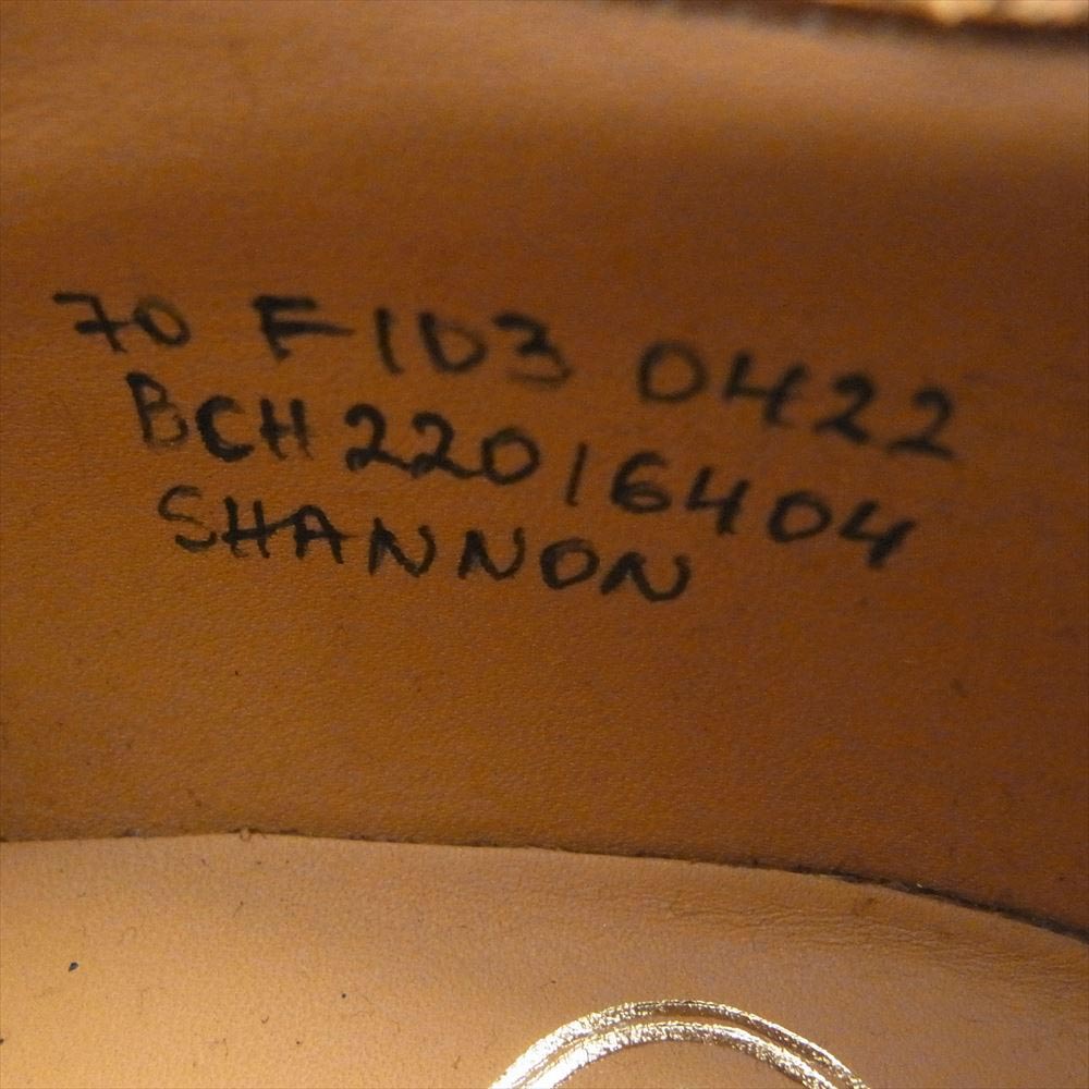 CHURCH'S チャーチ EEB001 SHANNON POLISHED BINDER シャノン ポリッシュド バインダー プレーントゥ レザー シューズ ブラック系 7【新古品】【未使用】【中古】