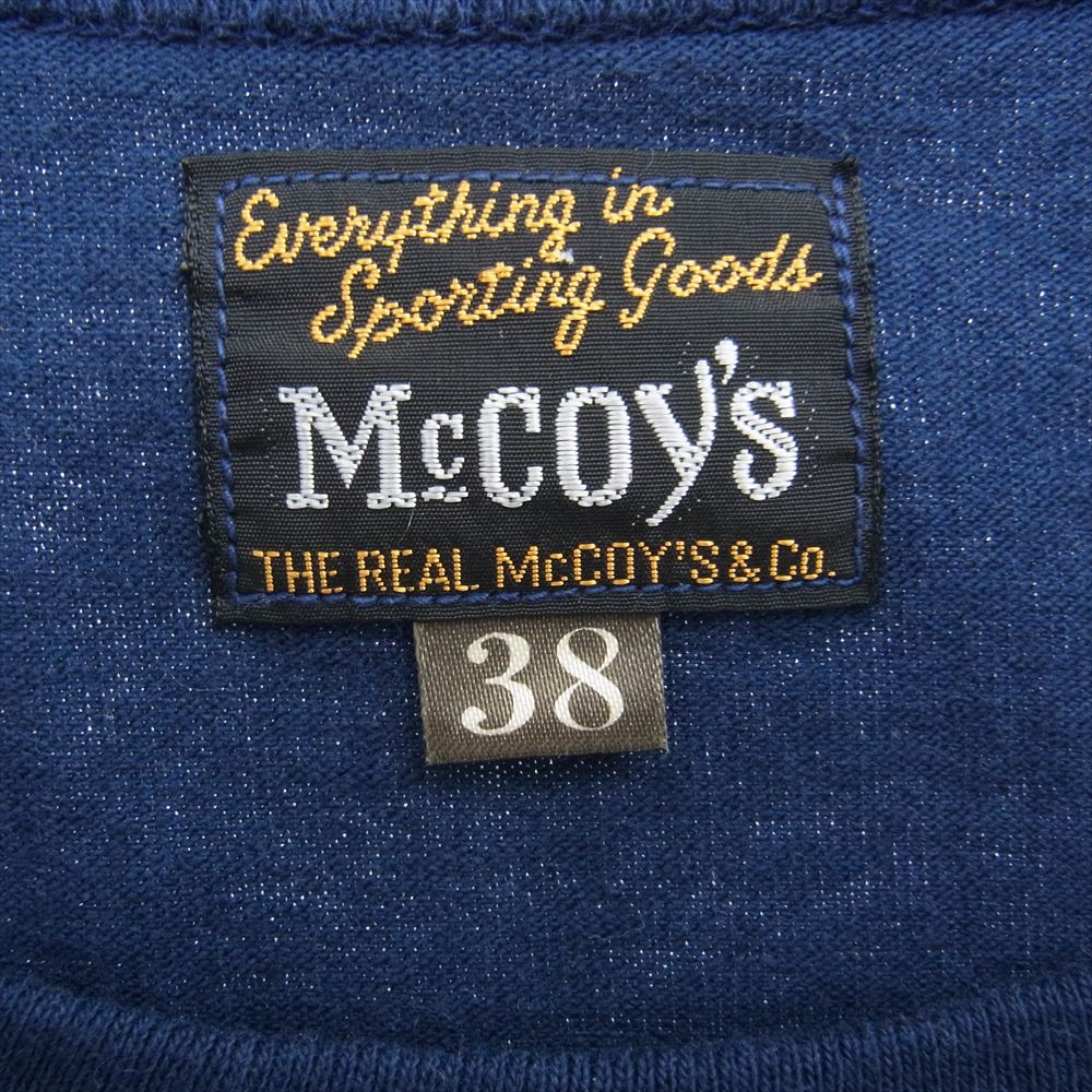 The REAL McCOY'S ザリアルマッコイズ GEORGIA 502nd PIR プリント Tシャツ ネイビー系 M【中古】