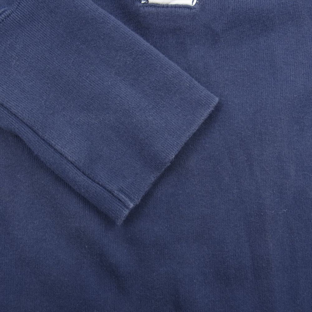 The REAL McCOY'S ザリアルマッコイズ JOE McCOY BALL PARK ヘンリーネック 長袖 Tシャツ カットソー ネイビー系 M【中古】