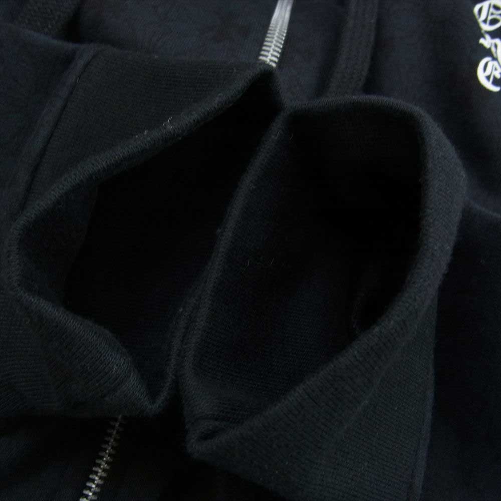 CHROME HEARTS クロムハーツ(原本無) SWTSHRT HD ZIP ホース シュー バック プリント ダガー ジップアップ パーカー ブラック系 M【中古】
