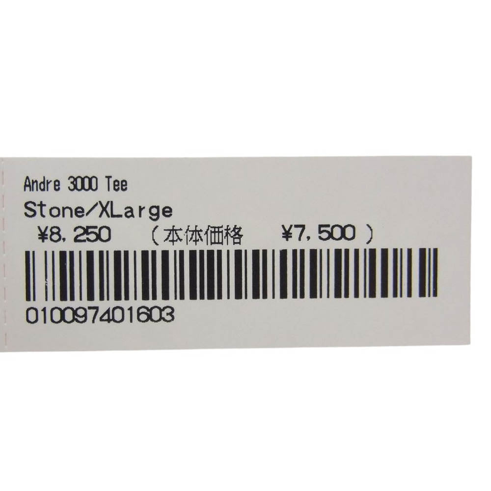 Supreme シュプリーム 22AW Andre 3000 Tee Outkast アンドレ アウトキャスト 半袖 Tシャツ ベージュ系 公式:Stone(ストーン) XL【中古】