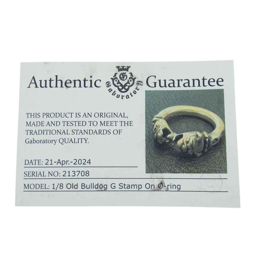 GABOR ガボール ギャランティ付属 1/8 Old Bulldog G Stamp On O-ring ブルドッグ ワン オー リング シルバー系【中古】