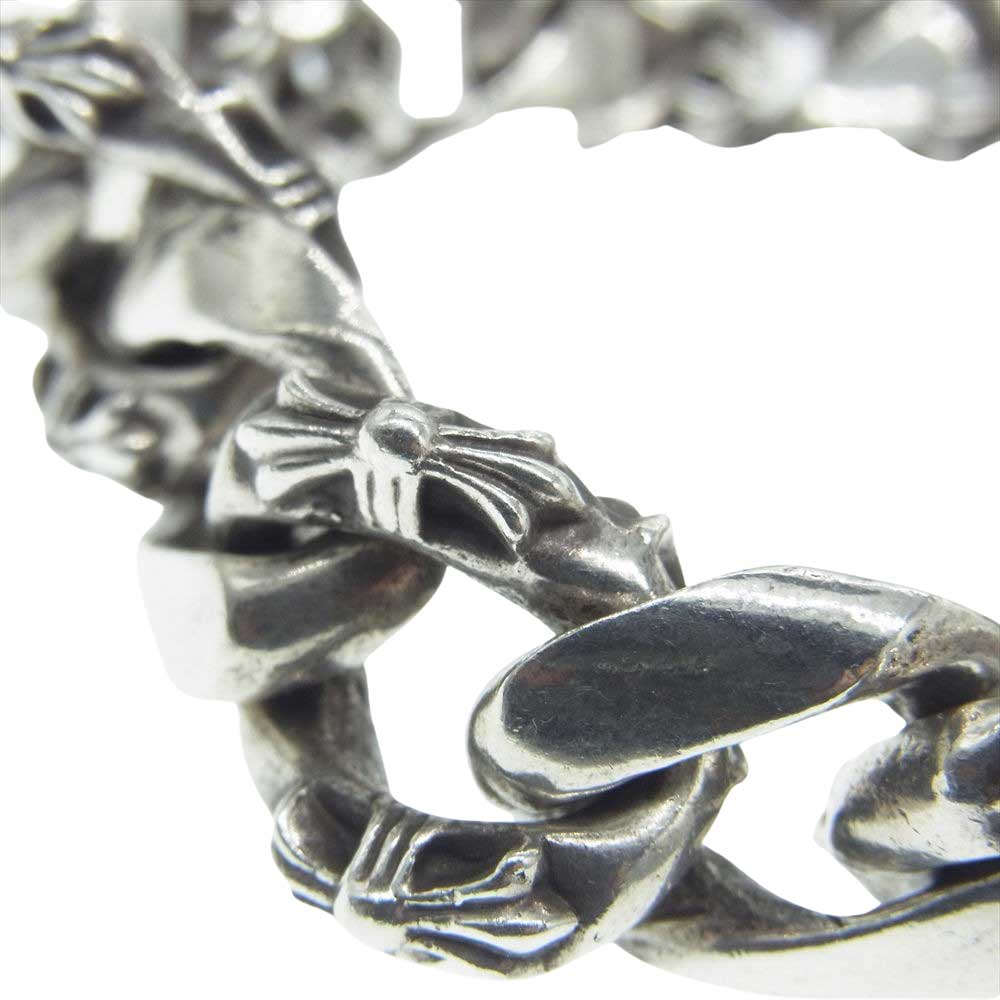 CHROME HEARTS クロムハーツ(原本無) 15LINK FNCY CHN LNK ファンシー リンク クリップ オールド シルバー ブレスレット シルバー系【中古】