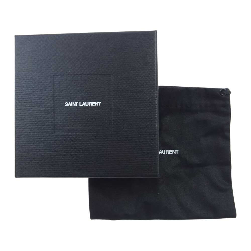 SAINT LAURENT サンローラン プレート ロゴ シルバー ブレスレット 【中古】