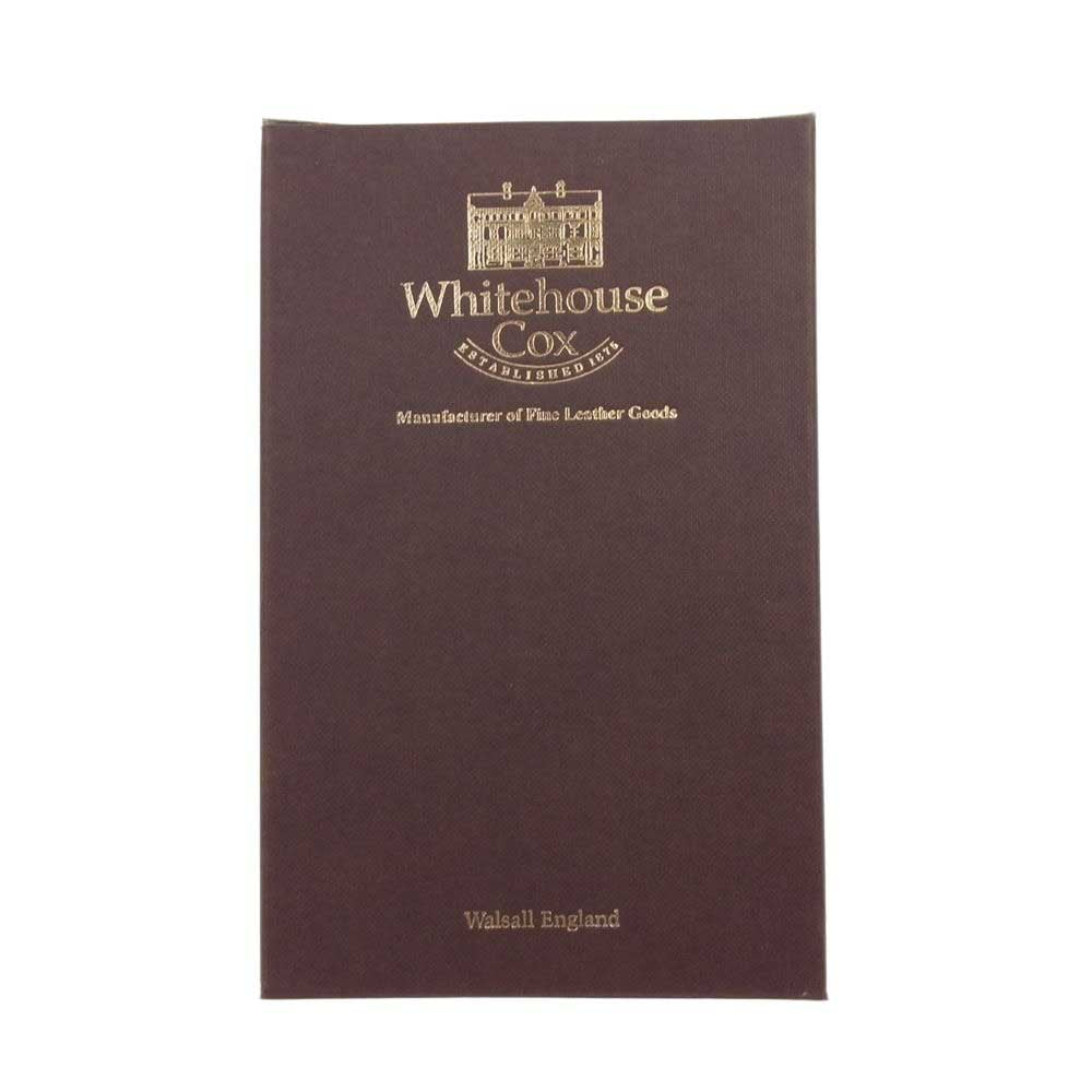 WHITE HOUSE COX ホワイトハウスコックス s8559 SPECTACLE CASE BLIDLE HAVANA ブライドル レザー メガネケース 眼鏡ケース アイウェアケース ダークブラウン系【美品】【中古】