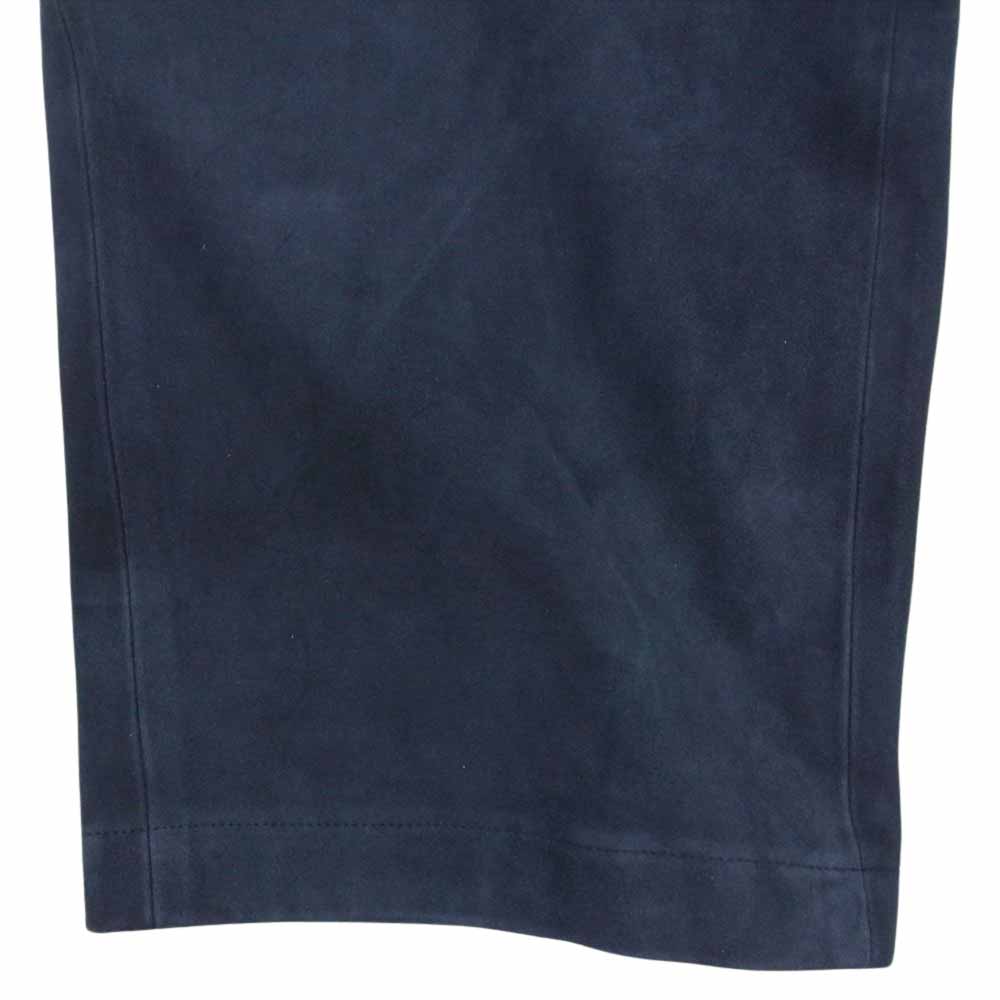 アプレッセ 23AW 23AAP-04-24H Suede Trousers スエード 2プリーツ テーパード トラウザーズ ネイビー系 1【中古】