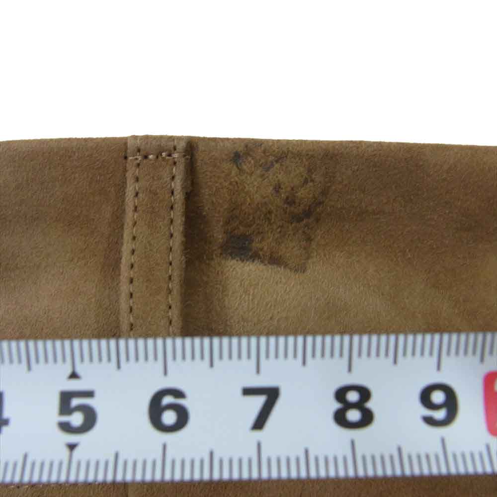 アプレッセ 23AW 23AAP-04-24H Suede Trousers スエード 2プリーツ テーパード トラウザーズ ベージュ ブラウン系 1【中古】