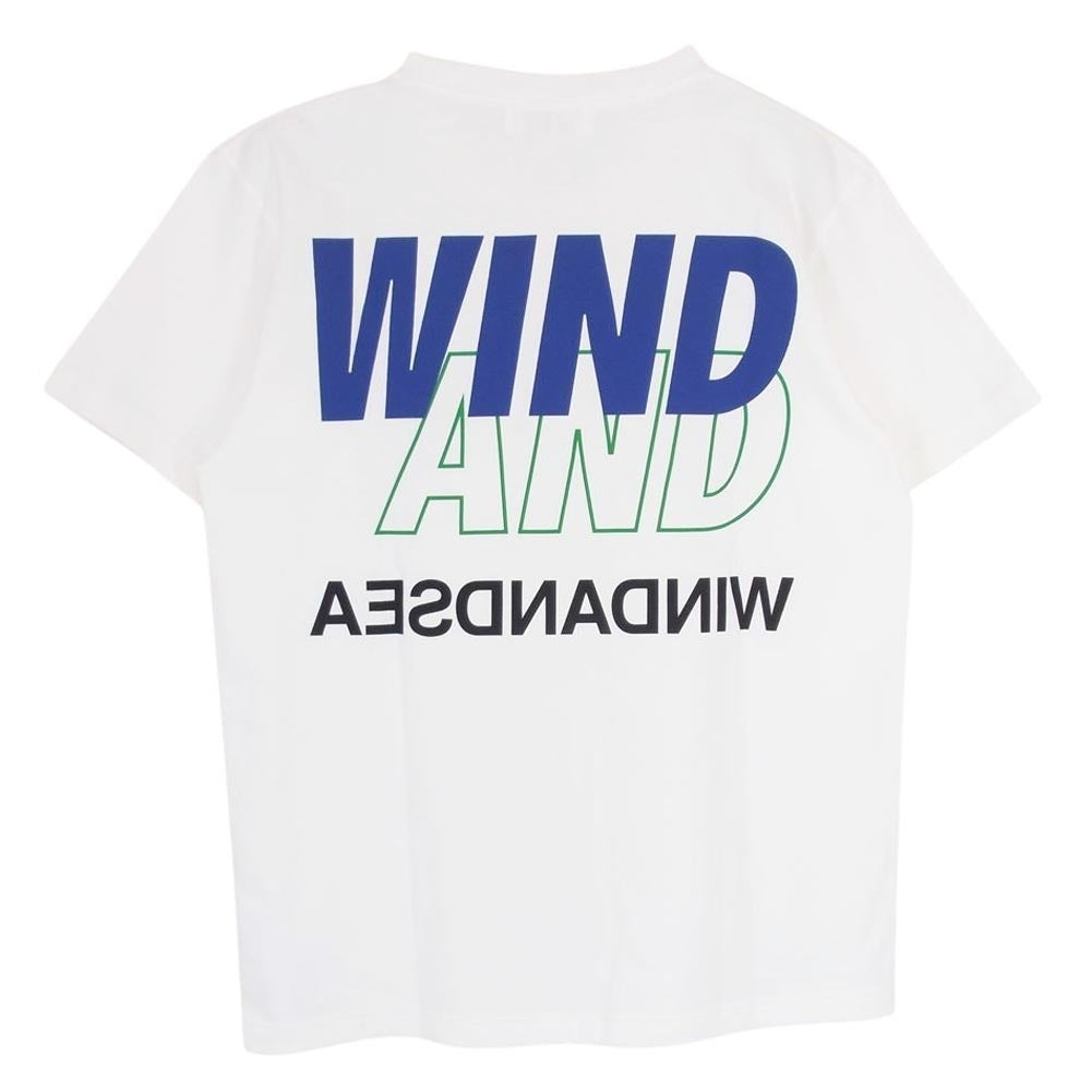 WIND AND SEA ウィンダンシー 22SS WDS Y&S2nd 01 YOU AND SEA カスタム ロゴ 半袖 Tシャツ ホワイト系 S【中古】