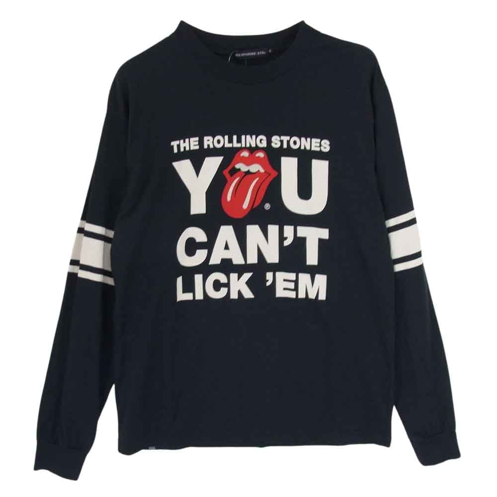 HYSTERIC GLAMOUR ヒステリックグラマー 06193CL02 THEE HYSTERIC XXX THE ROLLING STONES VOO DOO LOUNGE TOUR ジィ ヒステリック トリプル ローリング ストーンズ 長袖 カットソー ブラック系 S【中古】