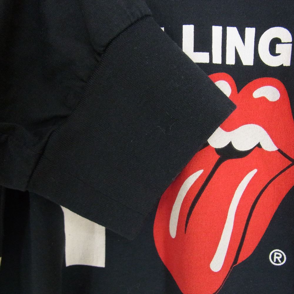 HYSTERIC GLAMOUR ヒステリックグラマー 06193CL02 THEE HYSTERIC XXX THE ROLLING STONES VOO DOO LOUNGE TOUR ジィ ヒステリック トリプル ローリング ストーンズ 長袖 カットソー ブラック系 S【中古】